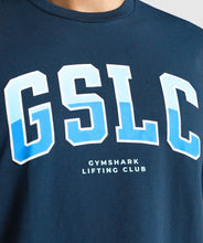 Load image into Gallery viewer, Gymshark GSLC Collegiate Oversized T-Shirt - Navy