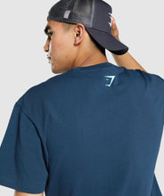 Load image into Gallery viewer, Gymshark GSLC Collegiate Oversized T-Shirt - Navy