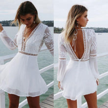 Load image into Gallery viewer, New Fashion White  Evening Party Dress - Summer collection